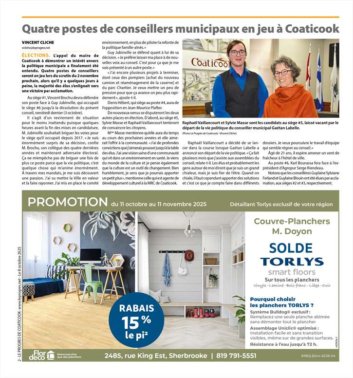 Le Progrès de Coaticook 08.10.2025